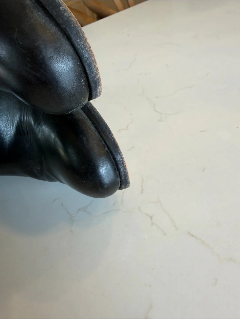 Frye Black Tall Melissa Button Leather Riding Boots High Shaft Zipper / 9.5